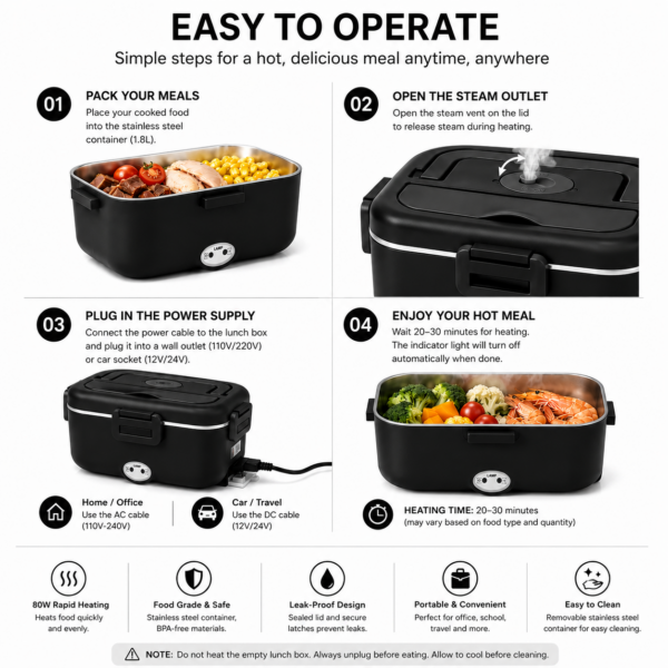 HEATED LUNCH BOX